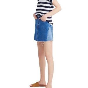 Madewell Blue A-Line Denim Skirt